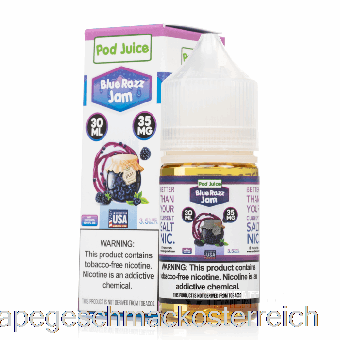 Blue Razz Jam – Schotensaft – 30 Ml, 35 Mg Vape-Geschmack